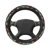 Steering Wheel Covers Gorillaz Collage Cover 37-38 Universal Rock Elastische Auto Decoration Car Accessories