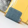 Ladies Fashion Casual Designer Luxury Denim Victorine Zippy Wallet Key Pouch Coin Purse Credit Card Holder TOP Mirror Quality M82958 M82957