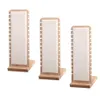 3x Modern Bamboo Necklace Jewelry Tabletop Display Boards 27x10cm Neckchain Display Stand 210713259c