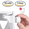 GREIS MAGNETISCHE KIND LOCK KINDER KINDERSCHUTZ BAY SICHERHALTSCHLUSS DRUAL LATCH KANNET TOR LOCK LONTER Kinder Sicherheitsschlösser