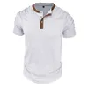 Camiseta de camiseta de camiseta da camisa de Henry Men Summer Men Henry