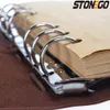 STONEGO Spiral Notebook Retro Diary Antique Pirate Anchor PU Leather Notebook A6 Replaceable Stationery Gift Travel Journal 240415