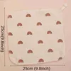 Bibs Burp Cloths 1pcs Pure Cotton Square Towel Newborn Baby Towel Dual-use Baby Bibs Childrens Handkerchief Triangle Feeding Y240415Y240417QLHU