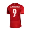 Les maillots de football en Pologne Lewandowski Home Away Away 2024 Euro Cup Polska Team National Team Milik Piszczek Piatek Grosicki Krychowiak Zielinski Football Shirt Kid Kit Kit