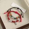 The Year of the Loong Lucky Ceramic Bracelet Female China-Chic Style Couple Handwear Lucky Accessories National Style Boutique Handstring