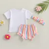 Pantalones cortos mababy 9m3y infante para bebés recién nacidos recién nacidos juegos de ropa de verano