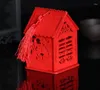 Prezent prezentu kreatywny projekt domu drewno chińskie podwójne szczęście ślubne pudełko fawory