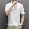 Męskie polo 2024 Summer polo koszulka Flip Flip Flash Fashion Casual krótkie t-shirt z krótkim rękawem spersonalizowane oddychanie top t men