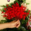 Decorative Flowers 2/30PCS Christmas Red Berry Flocking Foam Artificial Flower Small Berries Cherry Branch Xmas Tree Party Home Decor DIY