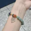 Instagram Korean Style Burmese Jade Crystal Single Loop Women's Woven White Agate Lotus Crown Amethyst Bracelet Jewelry