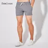 Mäns shorts 2024 Stylish Simplicity Men mode Leisure Casual Drawstring raka halvbyxor Sexig all-match strand