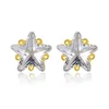 Vijfpuntige Star Stud-oorbellen S925 Silvertated 18K Gold Brand High End oorbellen Koreaanse mode Vrouwen Exquise Small Earrings Jewelry Valentine's Day Gift SPC