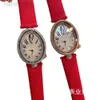 Grupo de relógios Bulgarie de Desglear comprando transmissão ao vivo Baojia Bu Le Si Imperatriz Beimu Oval Diamante Full Diamond Silk Quartz Womens Watch