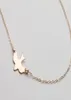 10st N107 Gold Silver Tiny Soar Flying Bird Necklace Peace Dove Halsband Little Llow Baby Bird Halsband Abstrakt halsband7648316
