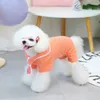 Appareils pour chiens Small Winter Jumpsuit Pyjamas Yorkshire Terrier Pomeranian Shih Tzu Maltais Bichon Poodle schnauzer vêtements pour animaux de compagnie Vêtements