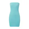 Casual Dresses Women's Elegant Sexy Tube Sleeveless Cocktail Party Mini Dress for Teens