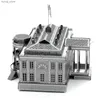 3D Puzzles White House 3D Metal Puzzle Model Zestawy DIY Laserowe Puzzles Jigsaw Toy dla dzieci Y240415