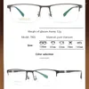 Okulary przeciwsłoneczne ramy tag hezekiah tytanowe okulary ramy men t7801 Retro kwadratowe okulary okulary okularowe