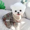 Cucciolo di abbigliamento per cani tuta da cucciolo inverno inverno cartone animato maglione da cartone animato grazioso vestiti Desinger Desinger Piccola imbracatura gatto Pajamas Yorkshire Poodle