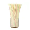 Drinking Straws 400pcs Bendable Flexible Striped Fun Colorful Straw Disposable Plastic Straws-Assorted Colors