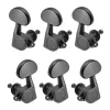 Cables 6 Pieces Sealed Acoustic Guitar Tuning Pegs Tuners Machine Heads Black