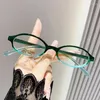 Lunettes de soleil Small Small Frame Ovale Reading Lunes Anti Blue Light Ultra Lightwear Eyewear confortable Presbye haute définition