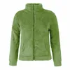 Vestes féminines 2024 manteau en peluche solide verette hivernale veste chaude mode de style rue décontractée Chamarras para mujeres