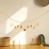 Tapestries Bohemian Wall Porch Metal Chain Pendant Fashion Simple Living Room Bedroom Sun Crescent Decoration