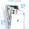 3 في 1 PC+TPU CLEAR Huck Defend Defend Defend Proof Case for iPhone 15 14 Plus 13 12 11 XS Pro Max Samsung Galaxy S24 S23 S22 Ultra Plus A53 A33 A13 A03S Cover Cover