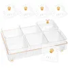 Set di stoviglie set di snack compartment piatto di frutta piatto di frutta ciotola asciutto tavolini vassoio contenitore desktop decorativo matrimonio