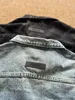 Essientials Hoodie fear of ess washed old denim jacket blue and black unisex jacket S-XL a6YW#