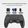 Spelkontroller Joysticks Gaminja Wireless Gamepad med sex Axis Gyros Dual Vibration Controller för PS4 PS3 Console Windows 7 8 10 PC Joystick H240415