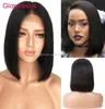 Glamoureus menselijk haar bobstijl kanten voorpruik 8 10 12 14 inch beschikbaar menselijk haar korte bob wig3552383