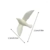 Decoratieve bloemen 10 PCS Little White Pigeon Model Home Accessoires Kunstmatige hars gesimuleerde liefhebbers