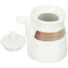 Storage Bottles Japanese Seasoning Pot Vinegar Dispenser Ceramic Soy Sauce Oil Jars Condiment Holders