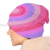 Berets Y2K Pink Aesthetic Bonnet Hat mignon mode tricoté d'automne hivernale Street Skullies Bons de femme chaude adulte pour hommes