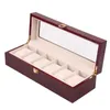 Luxury Wooden Watch Box 561012 Grids Organizers Wood Holder Boxes for Men Women Watches Jewelry Display 240412