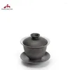 Ensembles de thé set de thé noire Cercurerie Céramique Gaiwan Porcelaine Tassette chinoise Drinkware