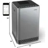 Oxypure Air Purifier Pro с 4 гепаканородными фильтрами, 5 -уровневой системой фильтрации, идеально подходящей для супер больших комнат - автоматически контролирует качество воздуха