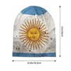 Boinas Argentina Bandeira Unissex Felinha adulta Caps de chapéu de chapéu de chapéu quente Hip Hop Autumn Winter Outdoor Skullies Chales