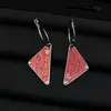 Kleurrijke driehoek p letter oorbellen hoepels topkwaliteit dames luxe oorbellen mode sieraden
