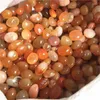 Dekorativa figurer Naturliga Carnelian Gemstone Red Agate Tumble Crystals Healing Stones for Decoration