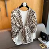 Scarves Europe And The United States Fashion Cotton Linen Scarf Soft Zebra Grain Thin Section Of Outer Take Shawl Ms. Head