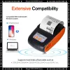 Printers 58 mm draadloze mini thermische printers thermische draagbare printers stickers papier ESC / POS compatibel met bestelsets