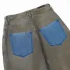High Version b Home 23 Distressed Washed Jeans Blcg Loose Fashionable for Both Men Women in the Same Style