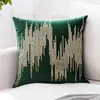 Pillow European Velvet Luxury Sequin Solid Color Cover Case Home Decorative Sofa Bedroom Throw Decoration 45x45cm