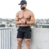 Pantalons d'été Men de course sport short sec rapide Gym Fitness Bodybuilding Workout Bermuda Mâle Bottoms Pantal
