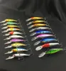 Nowy 20pcs twarda przynęta Minnows Fishing Przynęty Bass Świeża słona woda Japonia morze 3D oczy Wobbler Spasek Crankbait Pesca Zestaw przynęty SET233J9921560