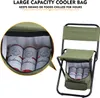 Fishing Chair with Cooler Bag Foldable Compact Fishing