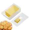 Piatti Porta di burro contenitore di formaggio con cutter Crema Crema Custode del prodotto lattiero -caseario Forniture per cucina Accessori vassoio